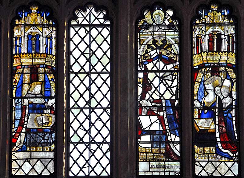 Close up of East Window of Little Malvern Priory